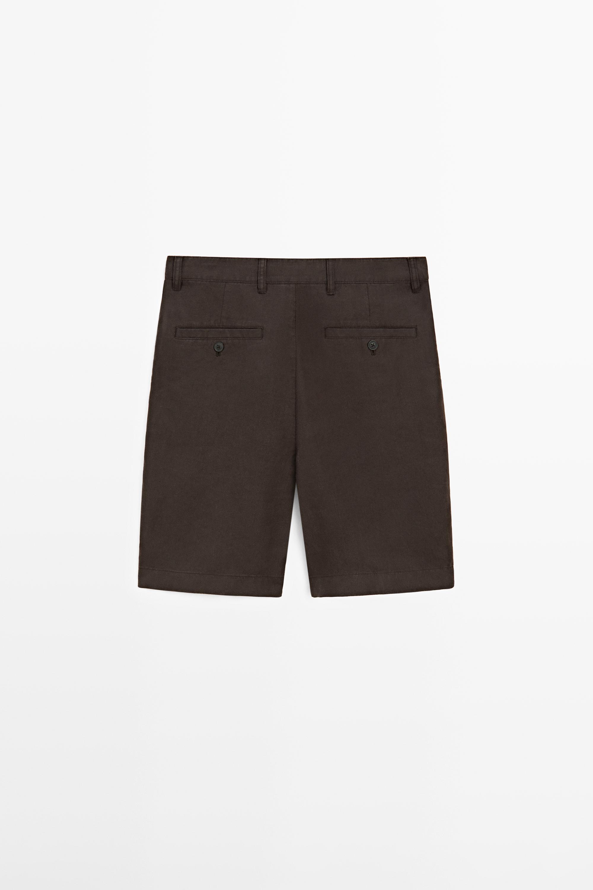 Bermuda 100 % lin look total